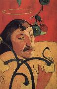 Paul Gauguin With yellow halo of self-portraits oil